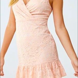 forever 21 pink lace dress
